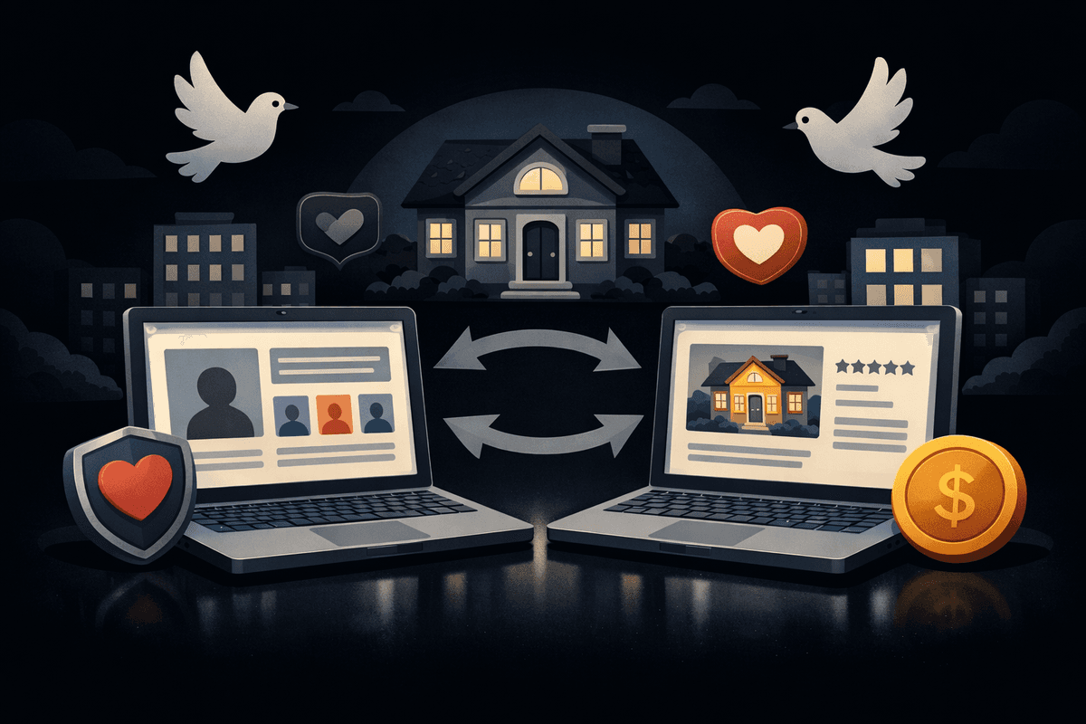 Person editing a Vidavu album on a laptop